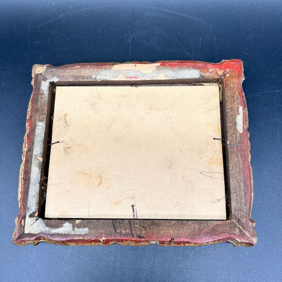 Religious Framed Print of Angel Ornate Wooden Frame (A) - Picture 3 of 3